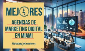 Imagen creada por IA en referencia a las mejores agencias de marketing digital en Miami.