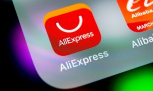 Toma picada de la app de AliExpress en un celular. Esto en referencia a la ruta aérea de AliExpress que facilitará los envíos a México.