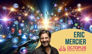Imagen creada con IA de Chatgpt que muestra cómo es la Interacción entre Redes Sociales y SEO: Mito o Realidad