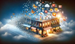 un edificio físico cambiando al digital, que muestra la importancia de realinear los mercados en México para lograr la digitalización