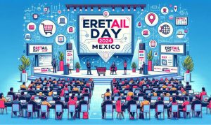 Imagen generada por IA que muestra el eretail day 2024 en México