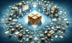 Caja de envío en un entorno de ecommerce digital, mostrando como es el uso de los marketplaces por parte de los sellers.
