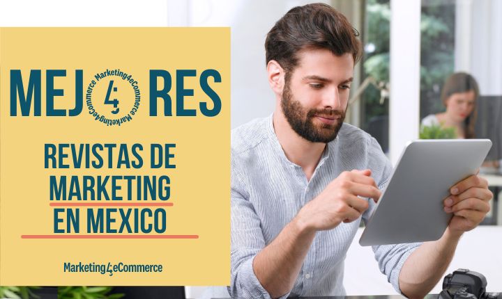 Hombre leyendo en una tablet representando las mejores revistas de marketing y más influyentes en México