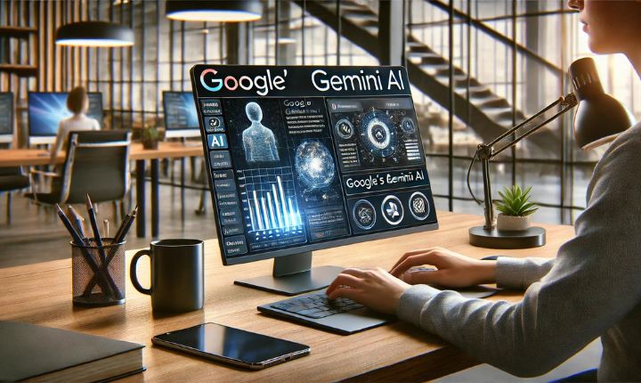 Imagen creada con IA que muestra el uso de la Ia de Google en México