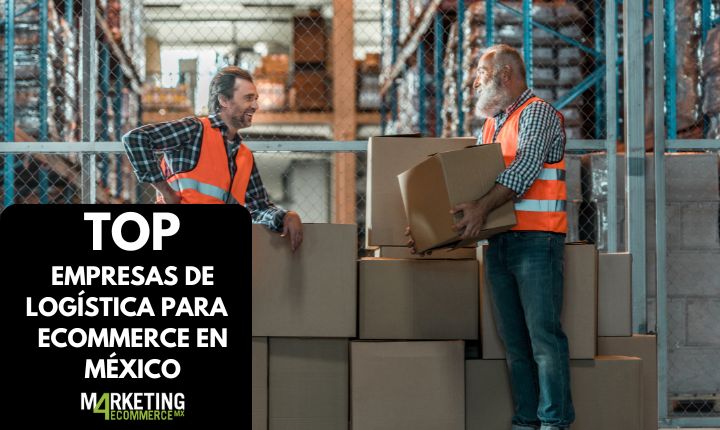 Vistazo interior a una empresa de logística para eCommerce. Vemos a dos colaboradores charlando mientras acomodan pedidos, y visten chalecos de seguridad.