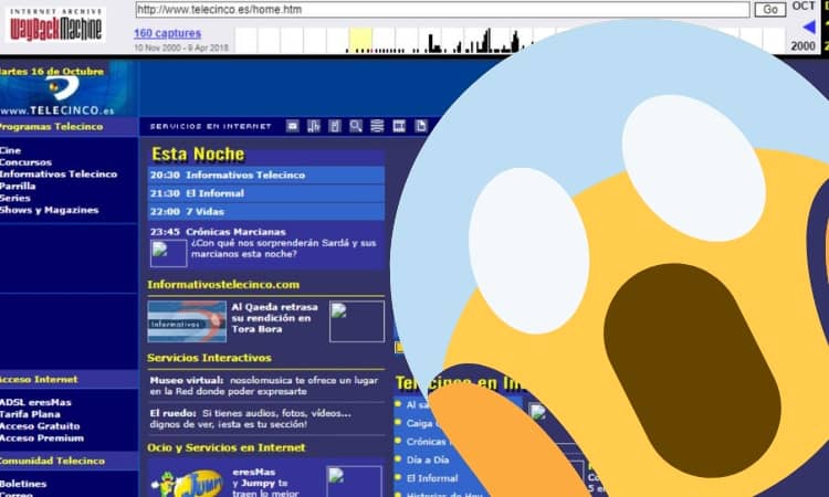 Cómo ver la versión antigua de una web: así han cambiado (menos mal!) algunas de las más visitadas