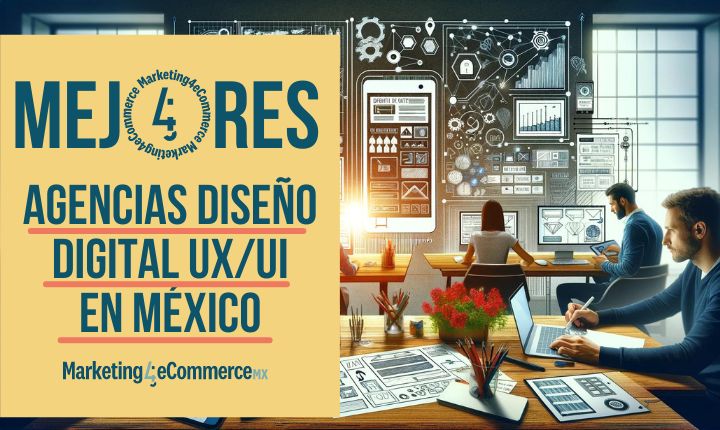 personas en una oficina que trabajan en una agencia de diseño digital colaborando para tomar decisiones en UX/UI; en referencia al listado de mejores agencias mexicanas que se desempeñan en este rubro.