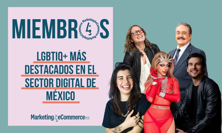 De izquierda a derecha miembros de la comunidad LGBTIQ+: Fercha Pacheco, Adriana Peón, Eva Blunt, Pedro Sola y Alan Estrada.