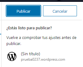 publicar entrada
